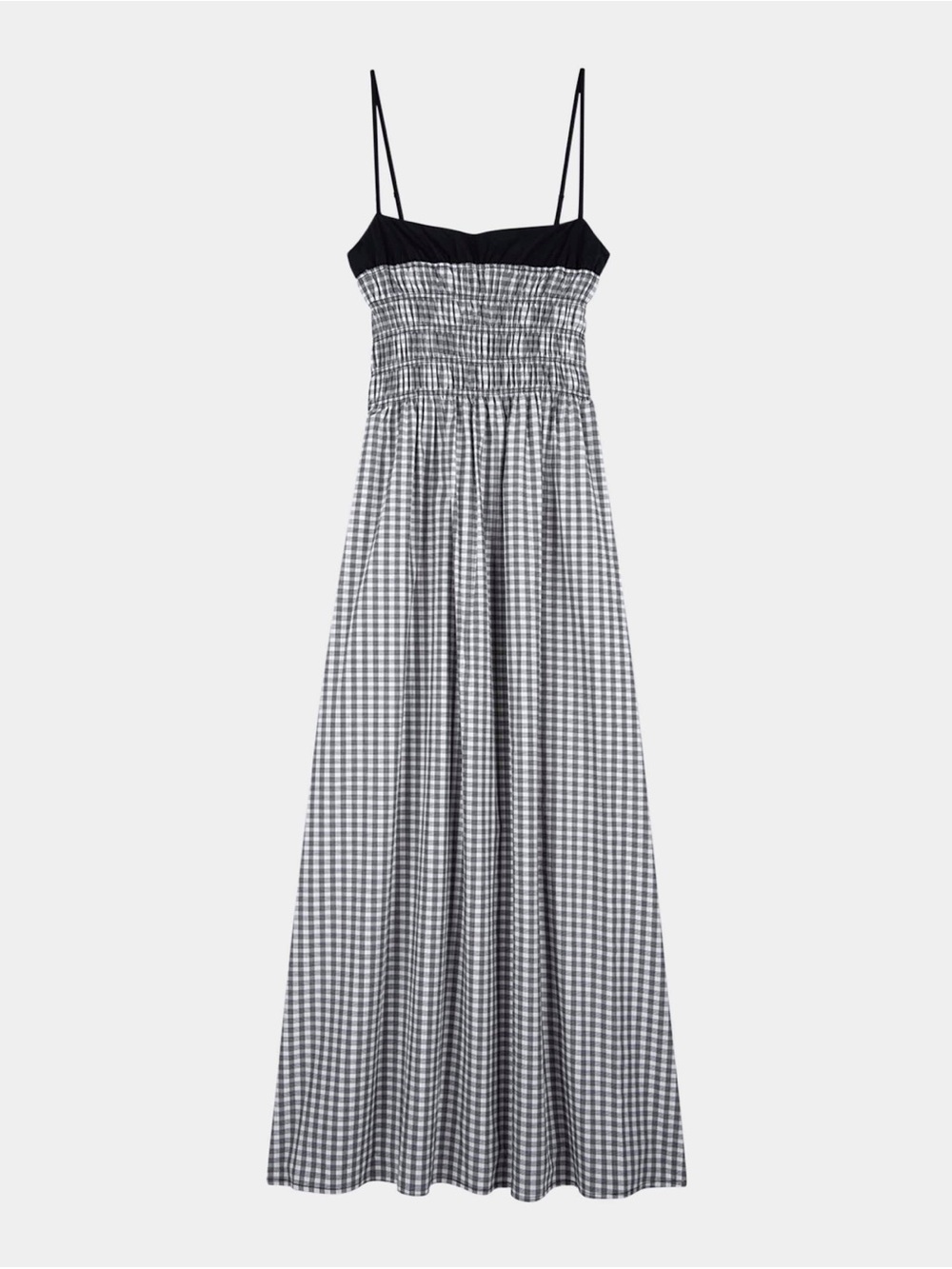 Rails Black and White Gingham Maxi Dress